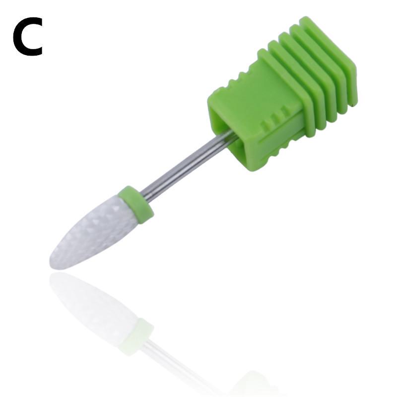 Nail Ceramic Grinding Head Single Corn Shape Nail Electric Grinder Special Accessories Grinding Head