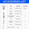 Stainless Steel Wire Rope Kit Shelter Wire Rope Cable M4 Turnbuckles Wire Tensioner Kit PVC Coated Garden Camping Tent Ropes