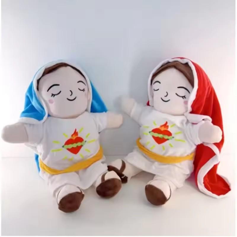 Perfect New 2026 Jesus toy doll with relaxing music and breathing sounds sleep companion toy with lights and sounds children's holiday
