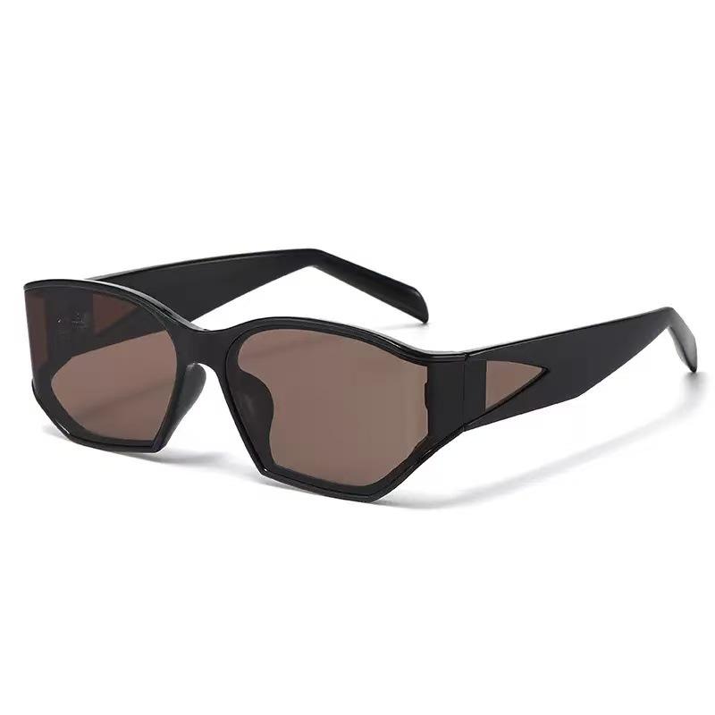 Curved Trendy High-End Square Sunglasses For Men And Women With The Same Style, Clear Gray And High-Cold Sunglasses
