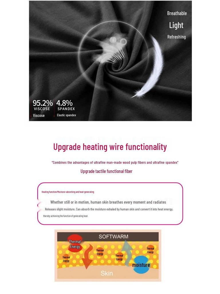 Women's Modal Body Shaping Autumn Knitwear Set: Warm Long Sleeve Top & Pants