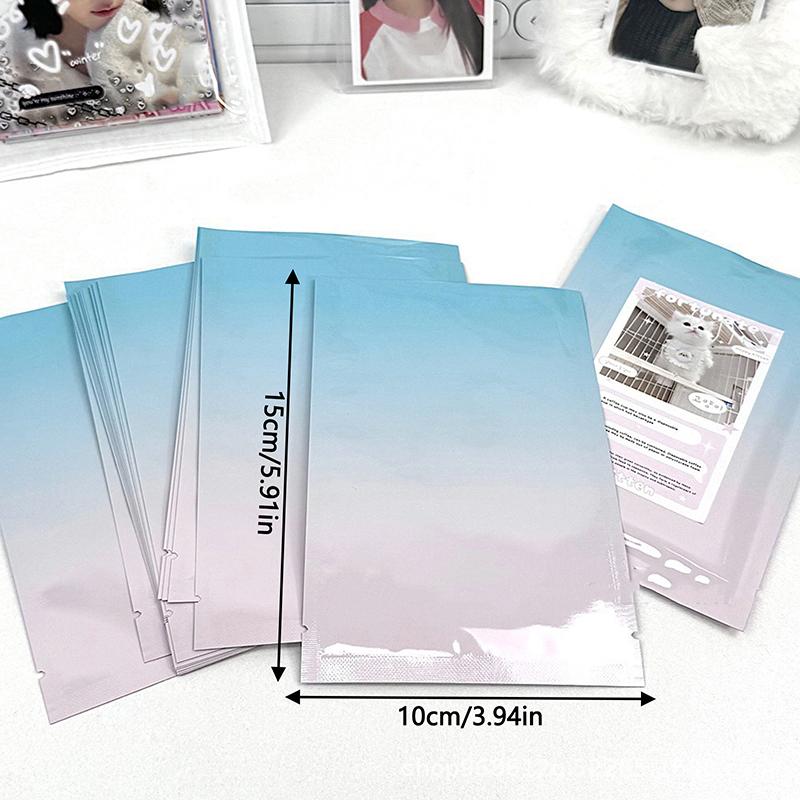 

20 Pcs Blue Pink Gradient Flat Pocket Gift Bags Decorative Packaging Bags Unique Gift Packaging