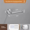 Durable Towel Holder Self-Adhesive No Drilling Bathroom Hook Stainless Steel Bathroom Organizer Kitchen Storage Rack
