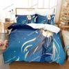 Exquisite 3D Cartoon Sword God Domain Wallpaper Print Bedding Set Duvet Cover Comforter Bed Youth Kids Girls Boys Gift