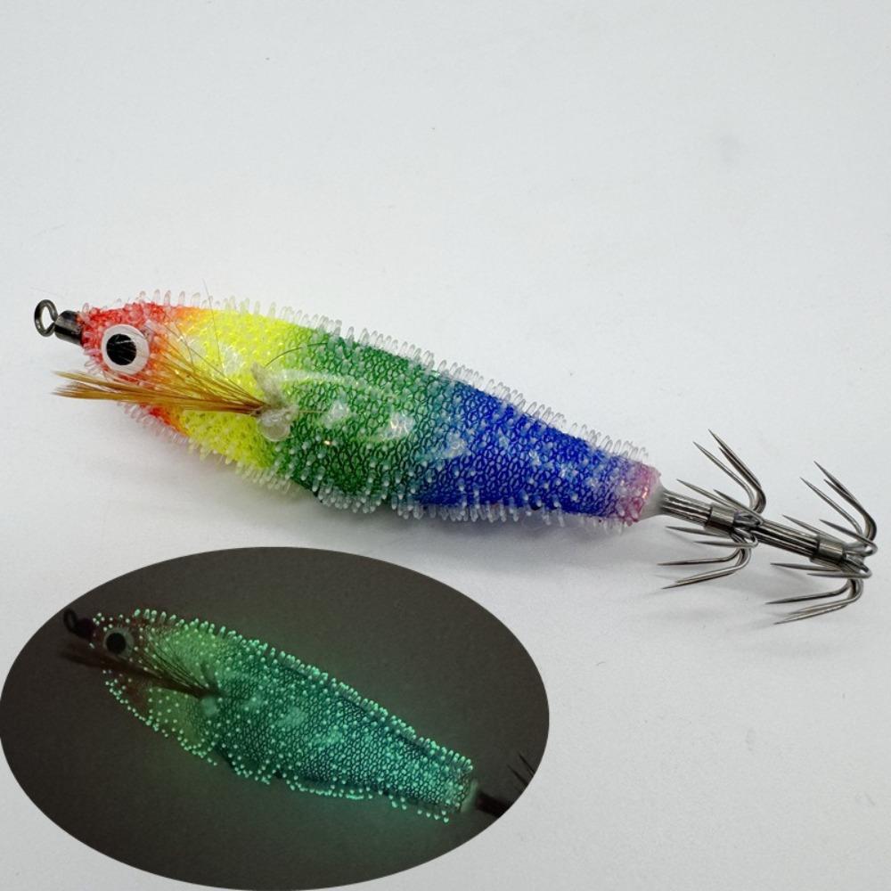 Simulation Wood Shrimp Lures Lifelike Octopus Lure 2025 Squid Hook