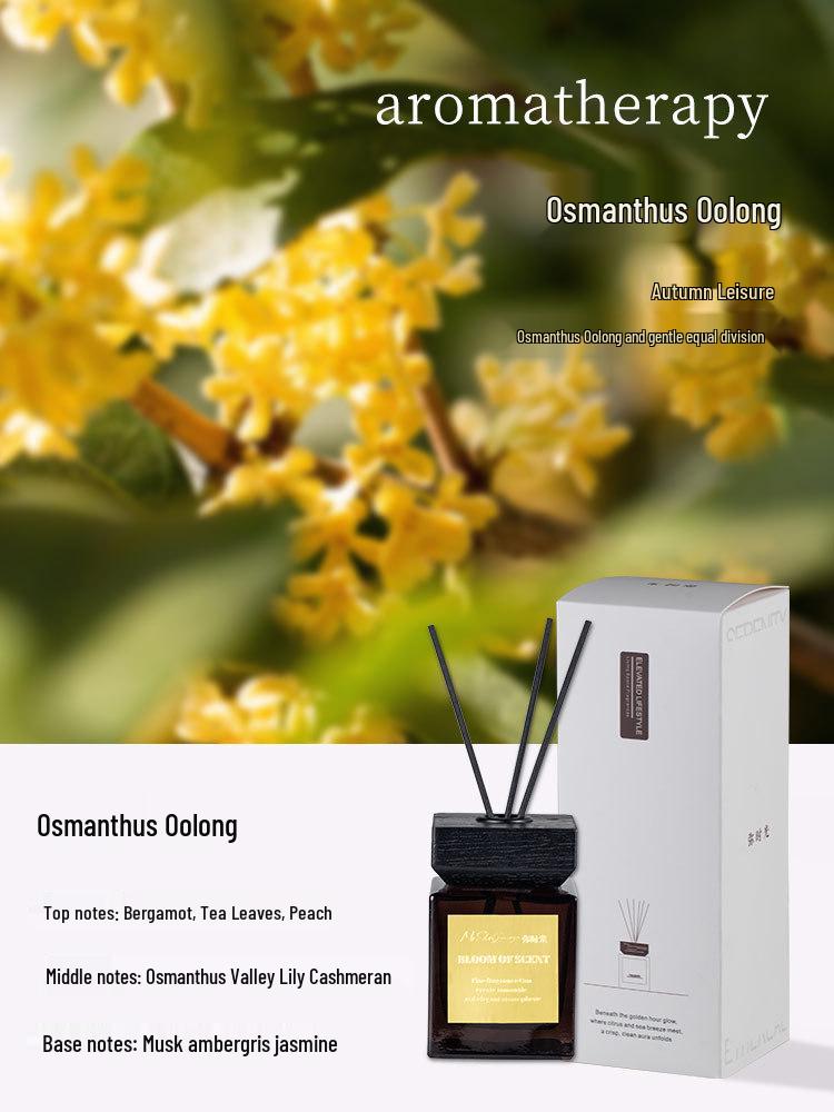 Flameless Rattan Aromatherapy Diffuser with Long-Lasting Scent - Essential Oil Gift Box for Home, Hotel, or Birthday.