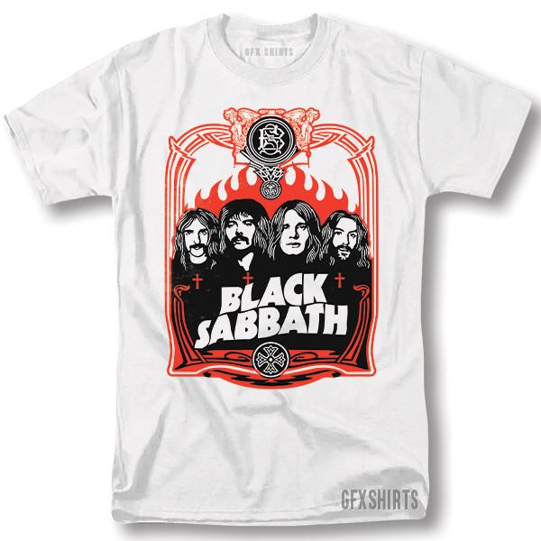 Black Sabbath Ozzy Ozbourne Rock Concert Tour Vintage Graphic Design T-Shirt