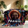 Custom Name Personalized Bride of Chucky Print Blanket, Home Decor, Bedroom, Sofa, Camping, Couch, Gifts for Birthday Christmas
