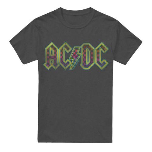 AC/DC Unisex Adult Checkerboard Gradient Logo T-Shirt