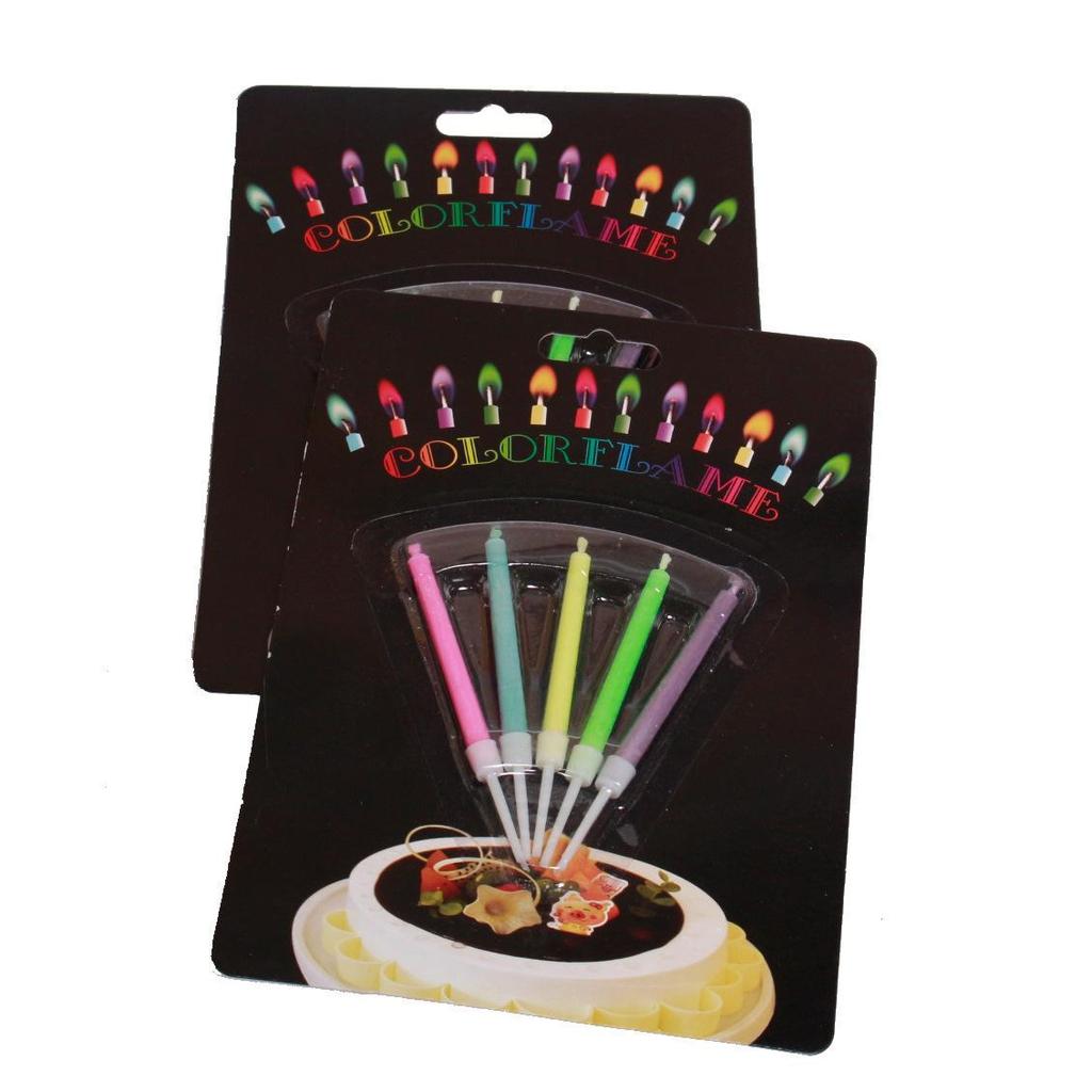 Color Flame Birthday Candles - Creative, Festive Atmosphere for Cakes and Parties