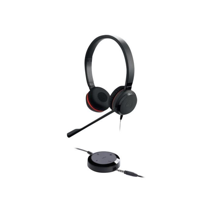 Casque - Jabra - Evolve 20SE UC Stereo - Filaire - Antibruit - Busylight