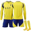 Langarm 2425 Riyadh Victory Heim Nr. 7 Ronaldo Nein. 10 Mane Fußball Anzug Sportanzug Kinder Trikot