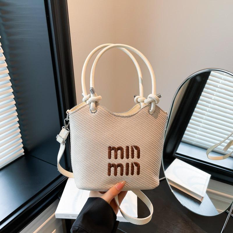 Woven handbag women's new fashionable large-capacity handbag versatile high-end tote bag