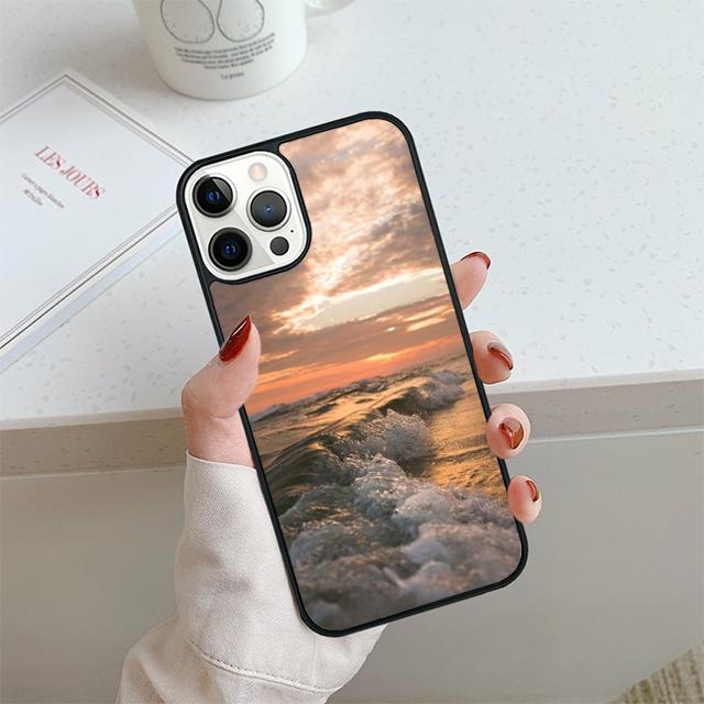 Summer Beach Sunset Sea Phone Case For iPhone 17 Air 14 15 16 13 12 Cover For Apple 14 15 16 Pro Max Plus