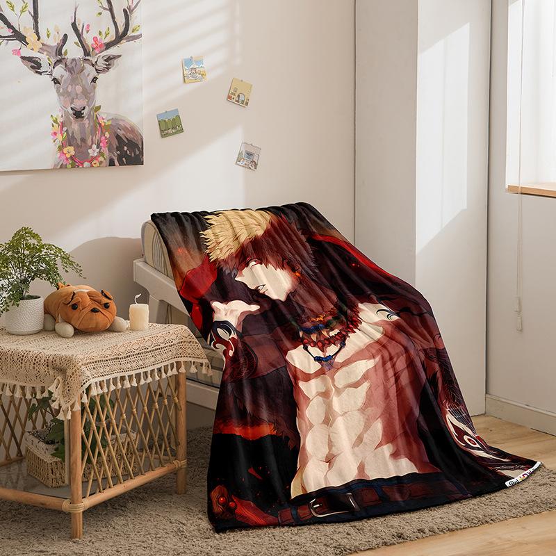 My Hero Series Flannel Blanket 3D Printed Sofa Blanket Thickened Blanket