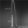 Stainless Steel Hollow Pendant Necklace with Long Sweater Chain - Fashionable and Stylish Design
