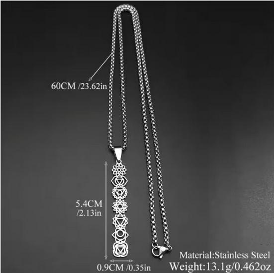 Stainless Steel Hollow Pendant Necklace with Long Sweater Chain - Fashionable and Stylish Design