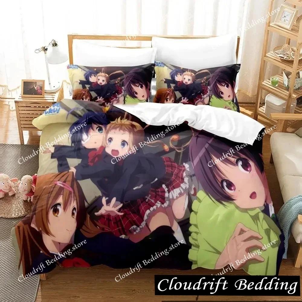 Anime Love, Chunibyo & Other Delusions Bedding Set Boys Girls Twin Queen King Size Duvet Cover Pillowcase Bed Boys Adult026