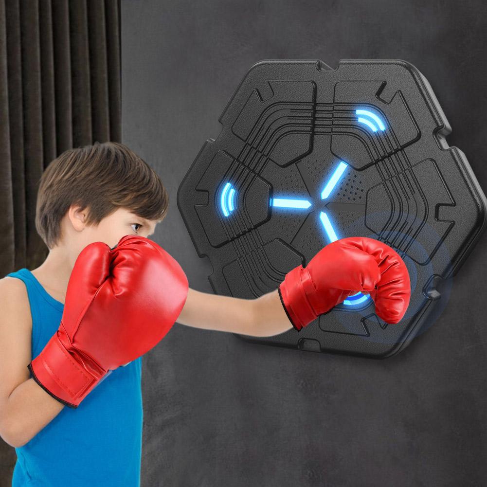 Smart Music Boxing Machine Wall Target LED Lighted Sandbag for Children Adults Home Exercise Relaxing Reaction Training Target
