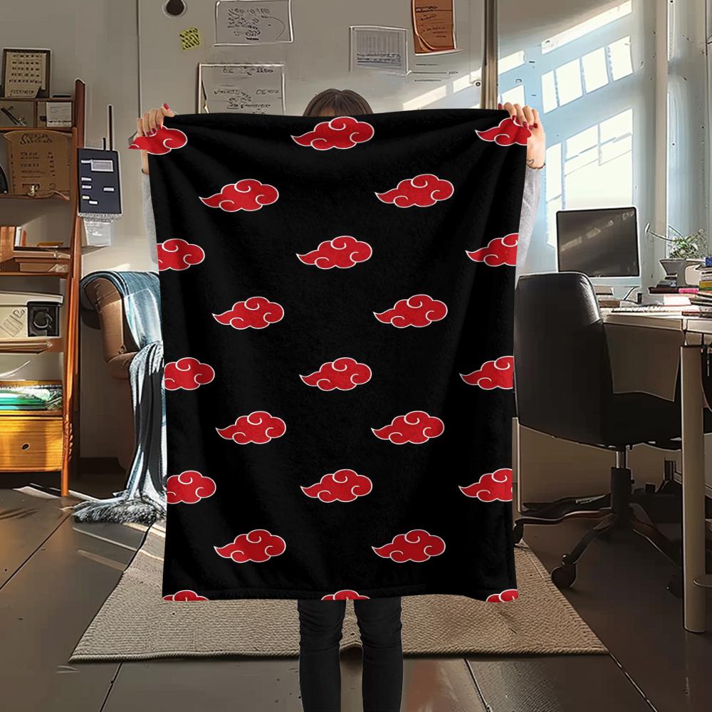 1Pc Cartoon Print Flannel Blanket, High Quality Comfortable for All Seasons, Home Decor, Warmth and Comfort, Perfect for Christmas Birthday Gift