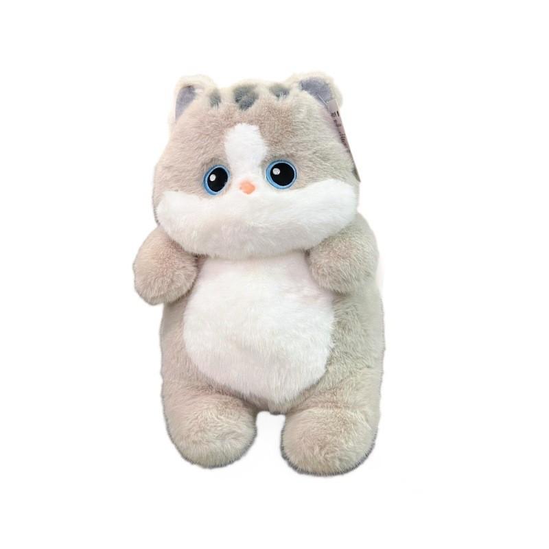 

Plush Cat Toy With Pp Cotton Filling For Kids And Collectors срібний