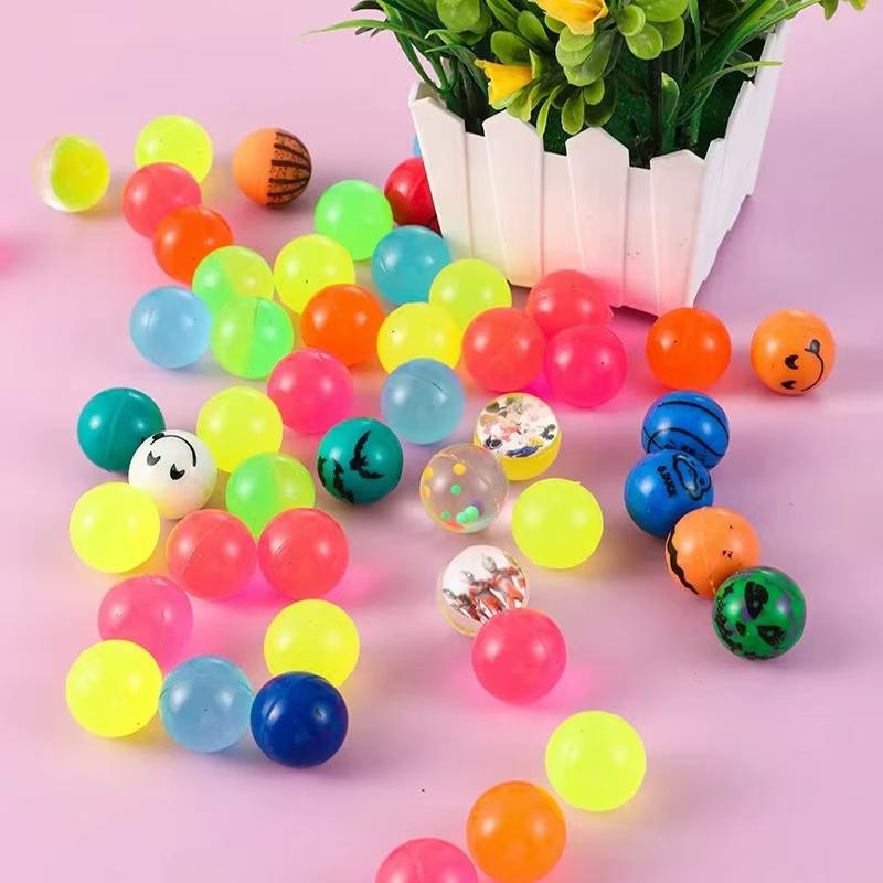 30Pcs Bouncy Balls 27Mm Party Favors For Kids Balle Rebondissante Carnival Prizes Regalos Cumpleaños Niños Para Invitados
