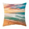 Office Sofa Cushion Summer Vacation Beach Scenery Decoration Cover Luxury Home Decoration Cushion Cover