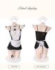 Maid Uniform Cosplay One Piece Sexy Large Size Plus Size XL 3XL 5XL Erotic Ecchi Apron Cute Moe Set Disguise Underwear Cute Uniform Headband Lace Cute