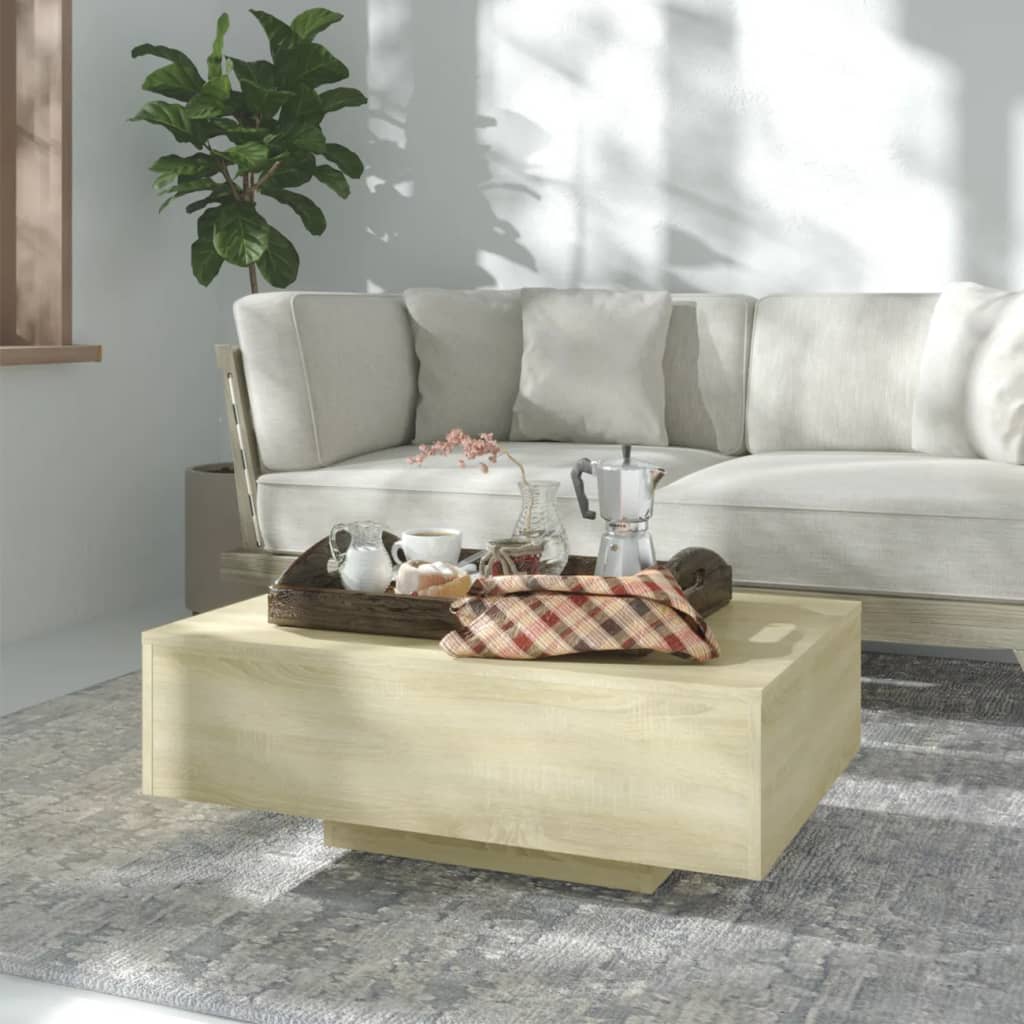 Coffee Table Sonoma Oak 85 X 55 X 31 Cm Particleboard