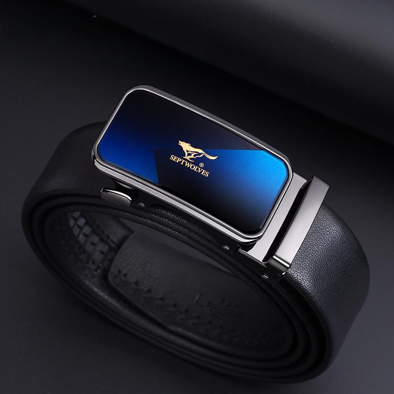 Belts for Men's Business Automatic Buckle Belts Cowhide Belts Gift Belts