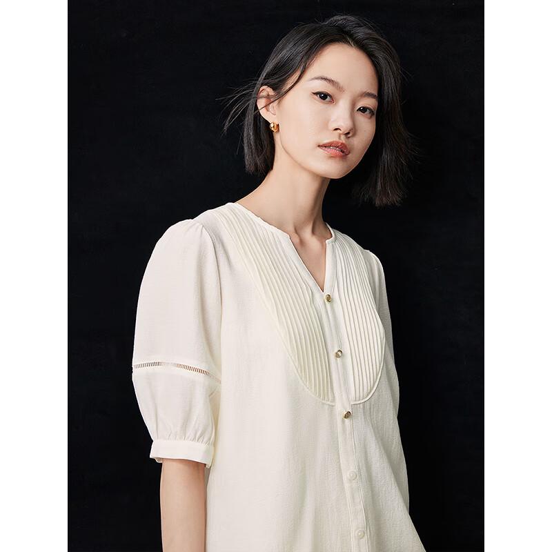 French Chic Acetate Shirt & Skirt Two-Piece Set