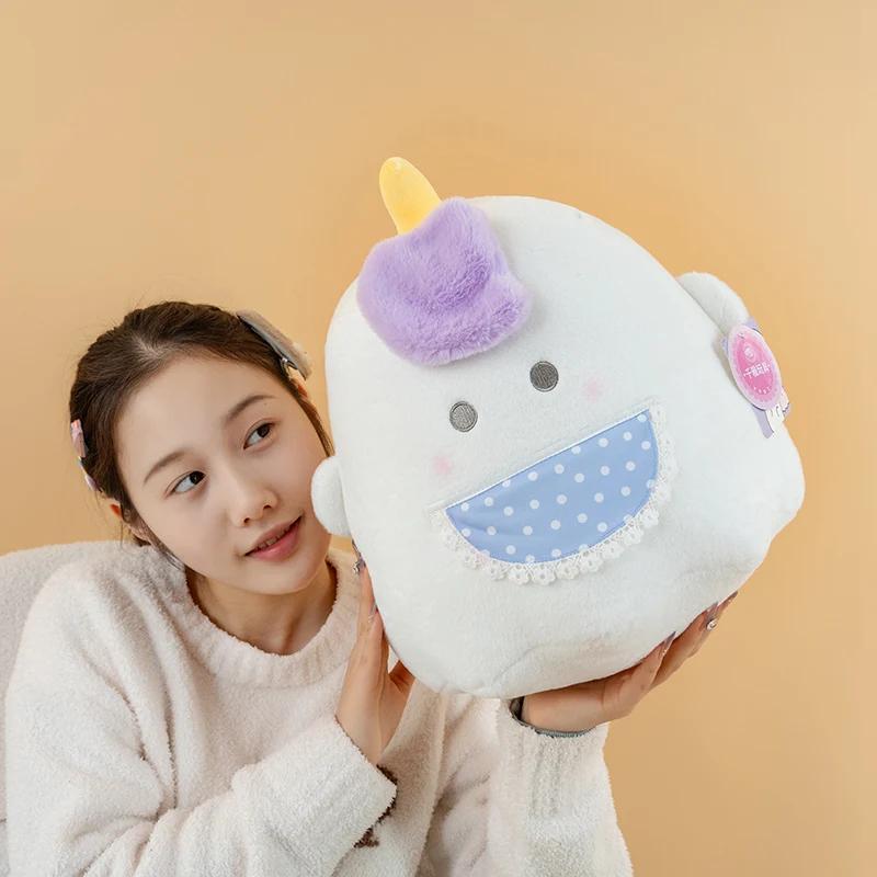 20/30cm Variety Styles Unicorn Rabbit Pudding Ghost Plush Pillow  Soft Cartoon Animal Stuffed  Doll Gifts