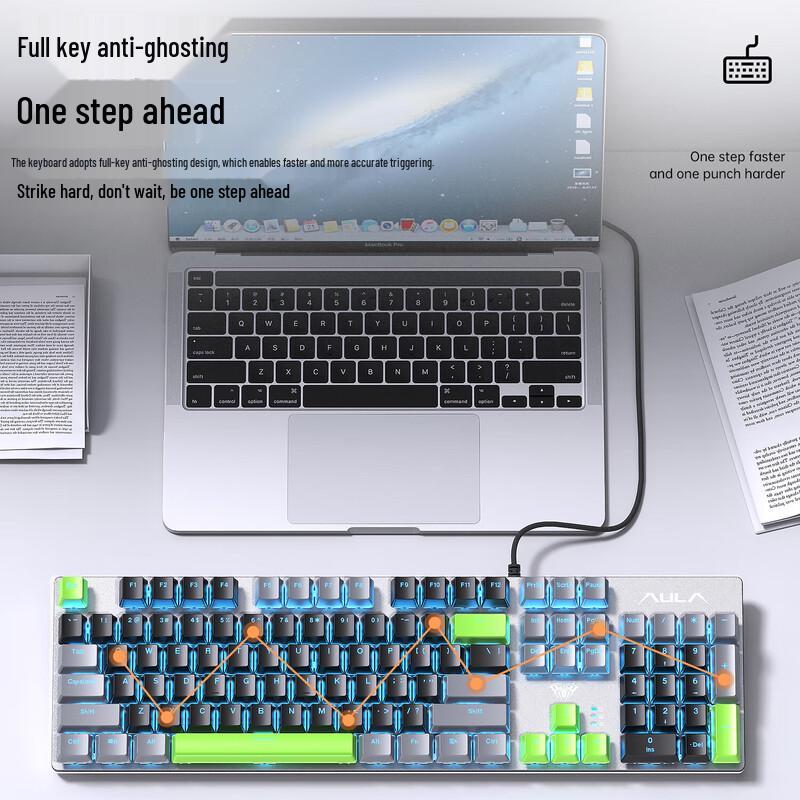 AULA F2068Pro Wired Hot-Swappable Mechanical Keyboard