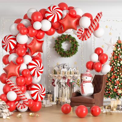Christmas Balloon Vaulted Wreath Set Gingerbread Candy Cane New Year Holiday Christmas Party