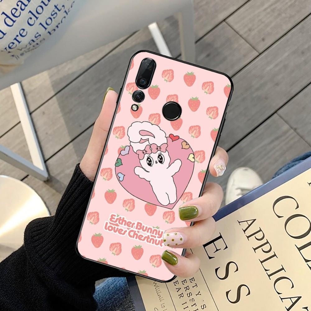 

Esther Cute Bunny Phone Case For Huawei Y9 6 7 5 Prime Enjoy 7s 7 8 Plus 7a 9e 9plus 8E Lite Psmart Shell Huawei Y7 prime 2019