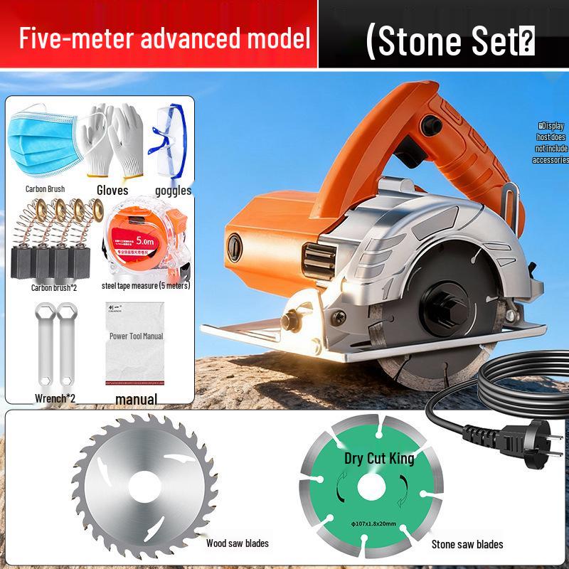 High-Power Multifunctional Handheld Electric Saw for Tile, Stone, Metal, and Woodworking