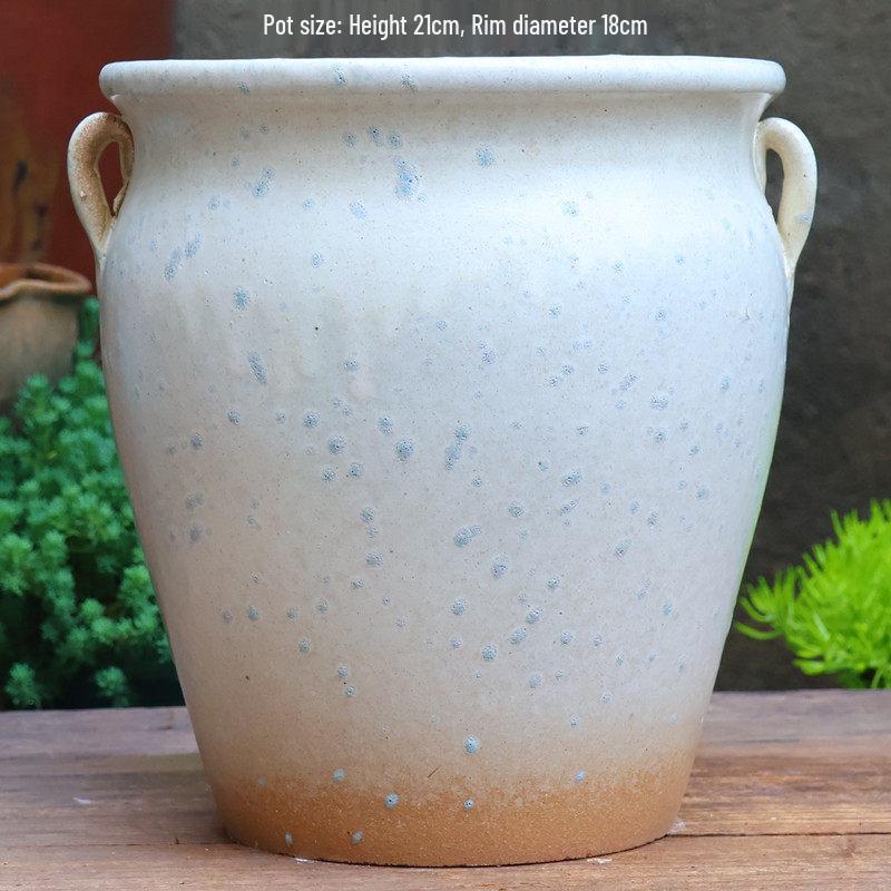 Sonderangebot: Retro Terrakotta Hoher Blumentopf für Sukkulenten oder Rettich