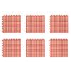 6Pcs Fecal-Leaking Pad Hollow Rabbit Floor Mat Diy Trimmable Bite Resistant Pet Cage Pad Non-Slip Pvc Floor Mat Cage Accessories