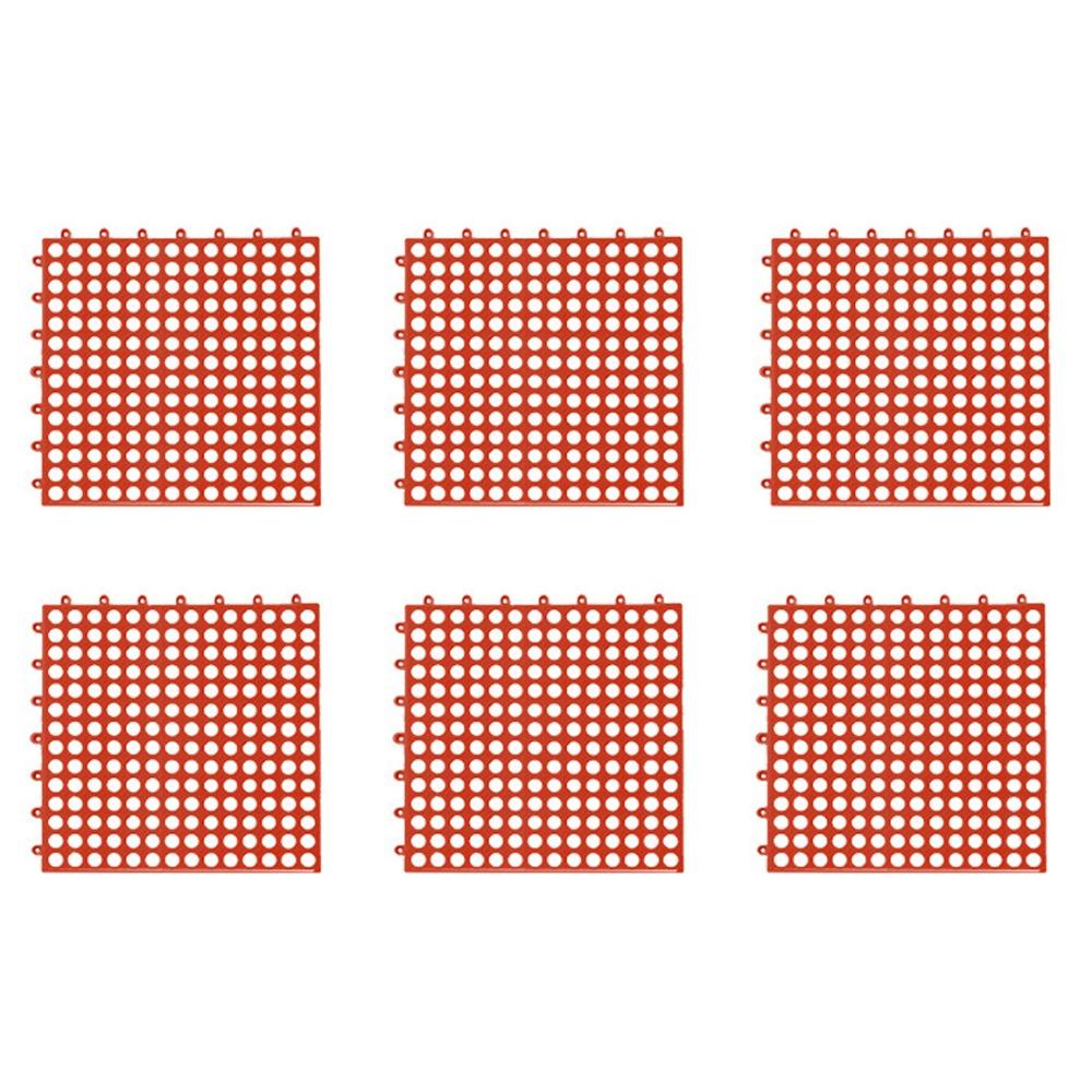 

6pcs Hollow Pet Foot Rest Mats DIY Trimmable Pet Cage Pad Fecal-leaking Pad Floor Mat Bedroom