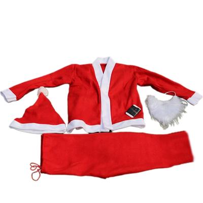 5 pièces/ensemble Costume de spectacle de Noël Déguisement Père Noël Barboteuses pour enfants de maternelle Garçons Filles Vêtements du Nouvel An