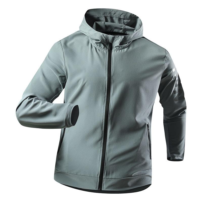 Sun Protection Ultra-light Jacket Outdoor Thin Skin Coats Men Camping Cycling Hooded Windbreaker Sports Running Coat S