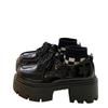 French retro platform shoes women's British style 2025 autumn new Mary Jane loafers heightening casual small leather shoes