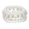 Glass Bead Layered Bracelet Faceted Multi-Strand Bracelet Retro Stackable Bracelet  Vacation