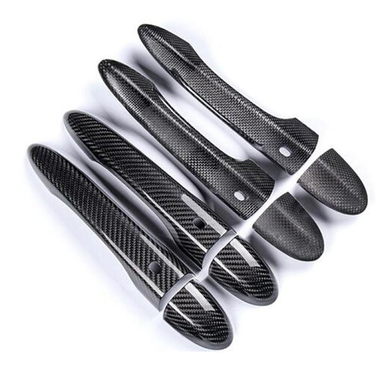 Real Carbon Fiber Door Handle Cover Trim For Maserati Ghibli 2014-2017 2018 2019