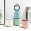 Four-Layer Jewelry Box-Rotatable Jewelry and Cosmetics Storage Box-Earrings and Necklaces Holder-Dust-Proof Storage Rack