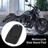 2PCS Motorcycle Kickstand Pad Outdoor Parking Motorbike Side Stand Base Kickstand Foot Holder Pad Support Plate Holder