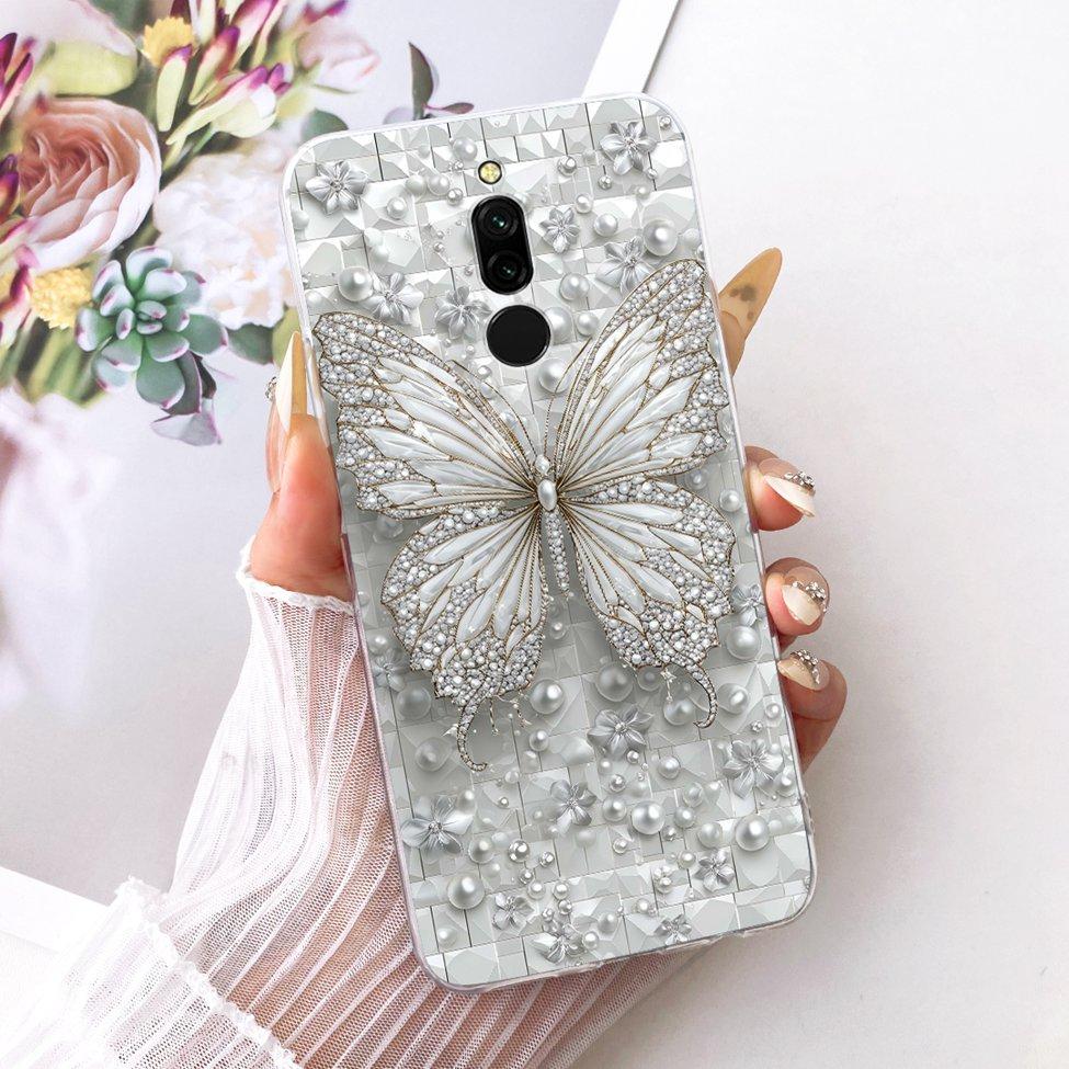 Transparent Cover For Redmi 8 Case Cute Fashion Funny Painted Casing For Xiaomi Redmi 8 M1908C3IC MZB8255IN M1908C3IG M1908C3IH