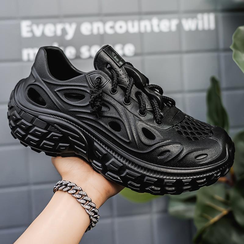 

Мужские уличные сандалии Мужские сандалии Обувь Seal для мужчин Супер копия сандалий Тренд 2024 Роскошные мужские шлепанцы Стиль Crox Шлепанцы Плоские 36 чёрный