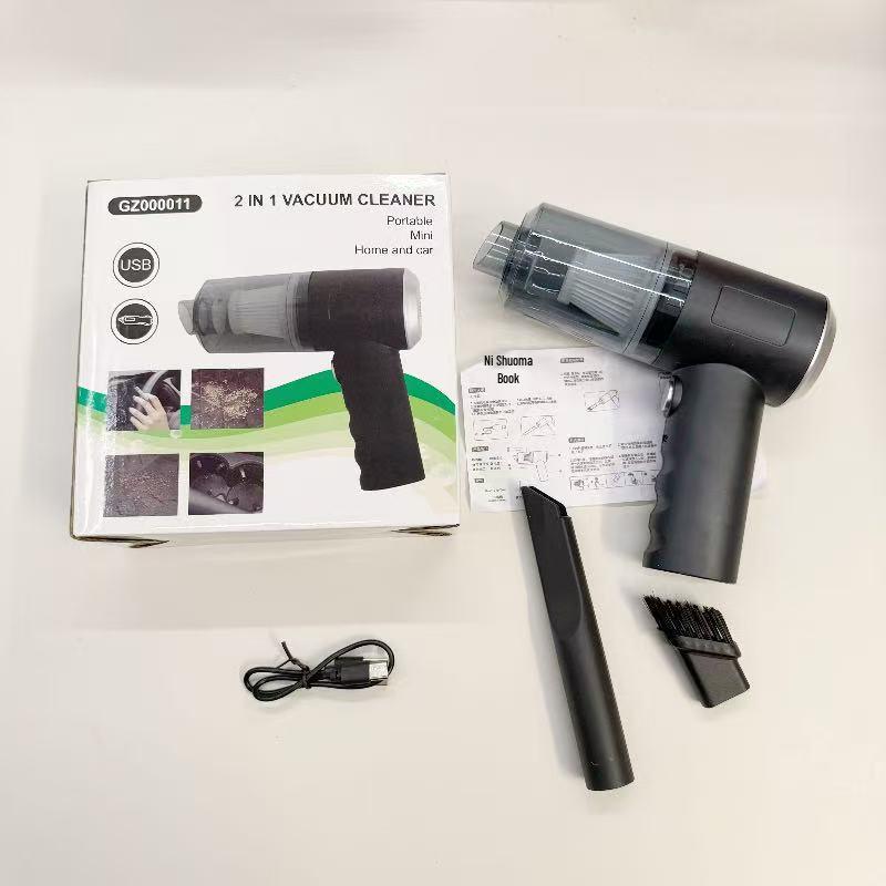 Portable High-Power Dual-Use Handheld Vacuum with Wireless Charging for Car and Home