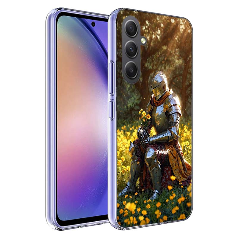 Flower Knight of the Light Phone Case for Samsung A17 A37 A57 A07 A16 A26 A36 A56 A06 A02S A12 A22 A32 A52S A04S A14 A24 A34 A54